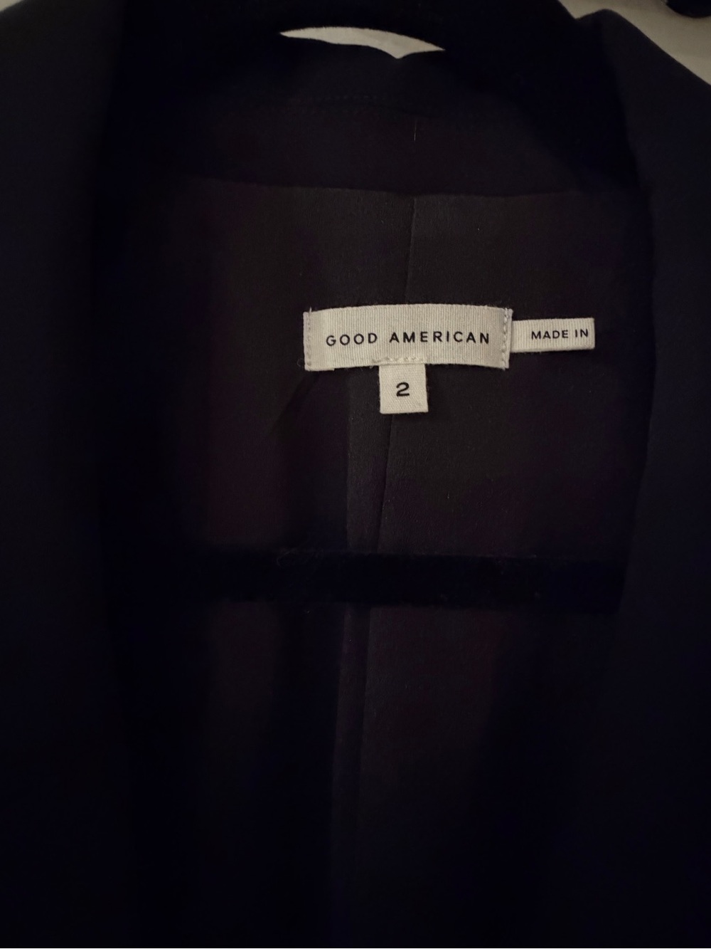 Good American NWOT Women's Black Fitted Blazer - Picture 5 of 5